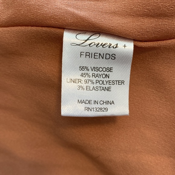 Lovers + Friends Love Letter Tan Wrap Dress, Size S - Picture 14 of 14